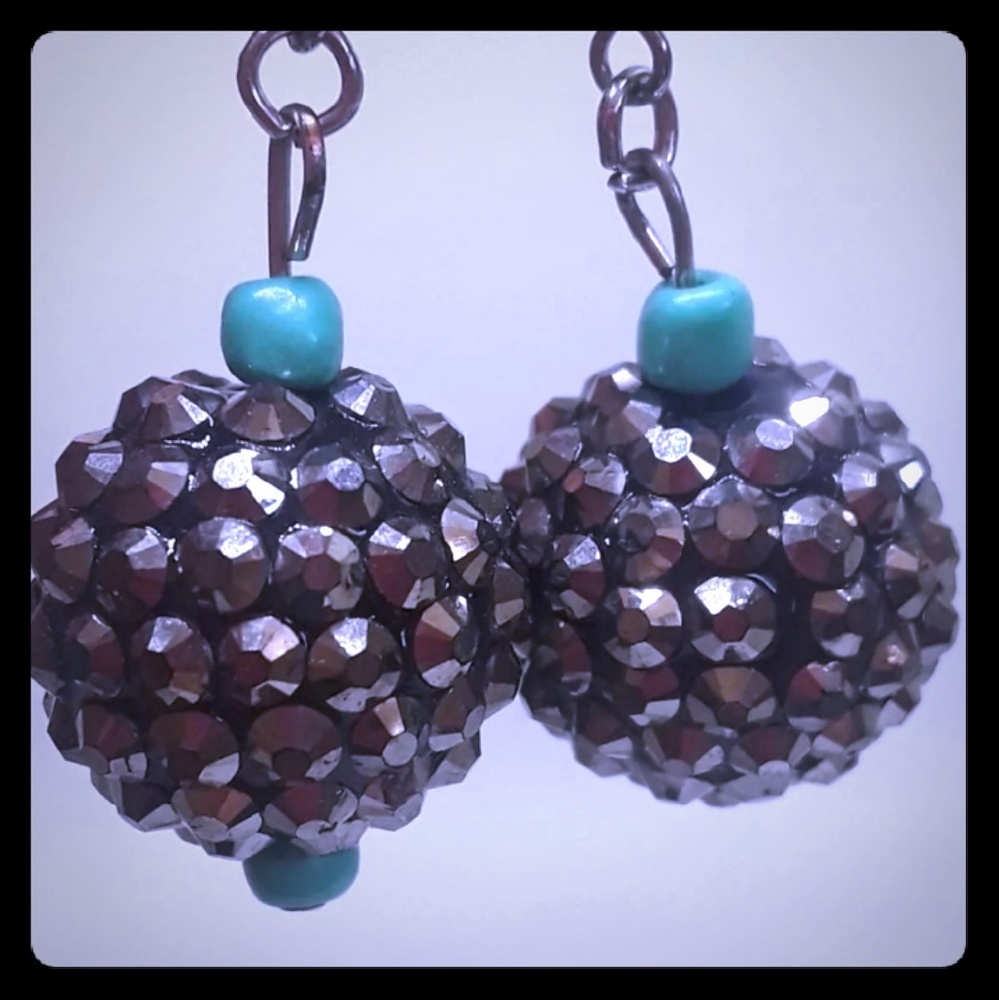Disco ball earrings